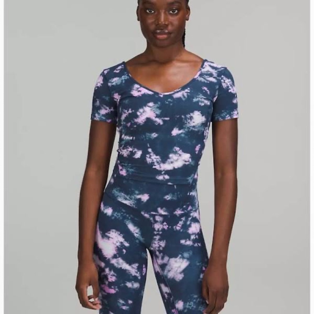 Lululemon Align --  23" crop leggings & t-shirt set